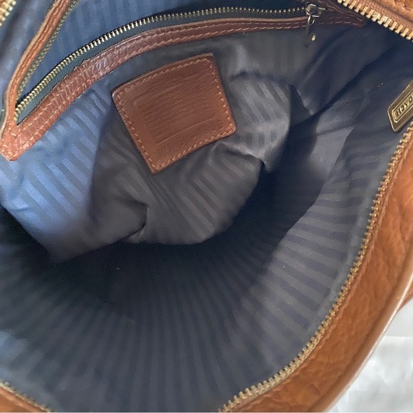 Vintage Coach  Brown Leather Crossbody Bag 6M-4906 Boho - Picture 7 of 13